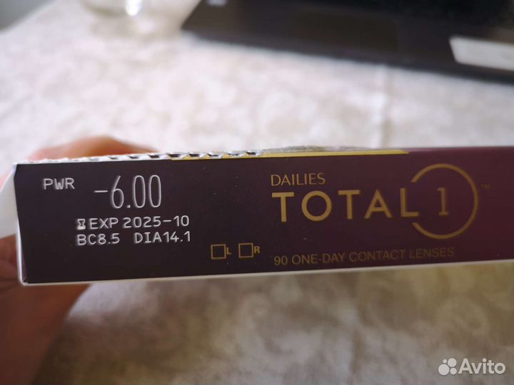 Линзы контактные DailiesTotal1 (8.5/ - 6.00) 58 шт