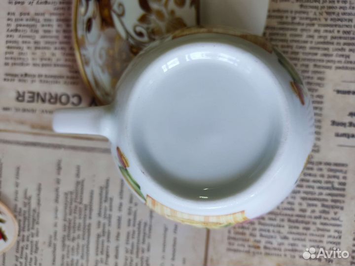 Чашка с блюдцем фарфор