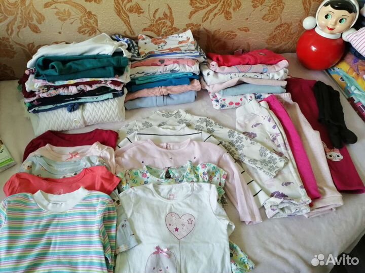 Детские вещи пакетом для девочек 80-86,86-92