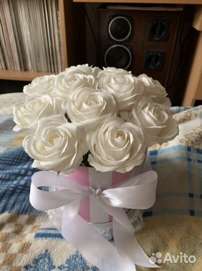Букет из мыльных роз