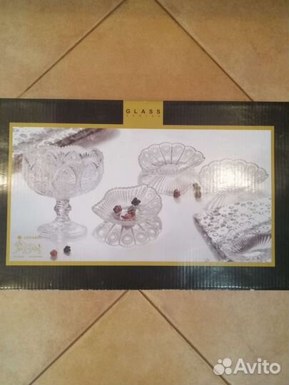 Конфетница на ножке хрусталь