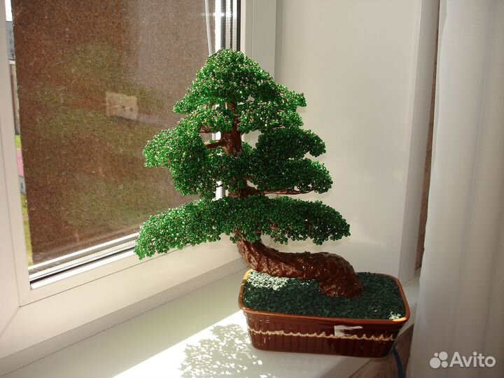 Деревья из бисера