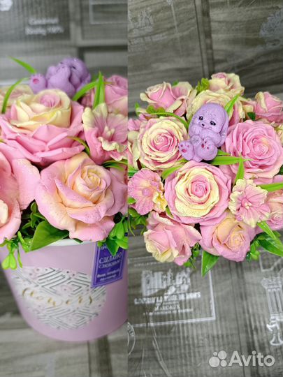 Букет из мыла ручной работы