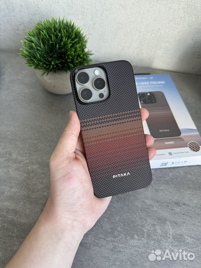 Чехол Pitaka на iPhone 15 Pro Max Sunset