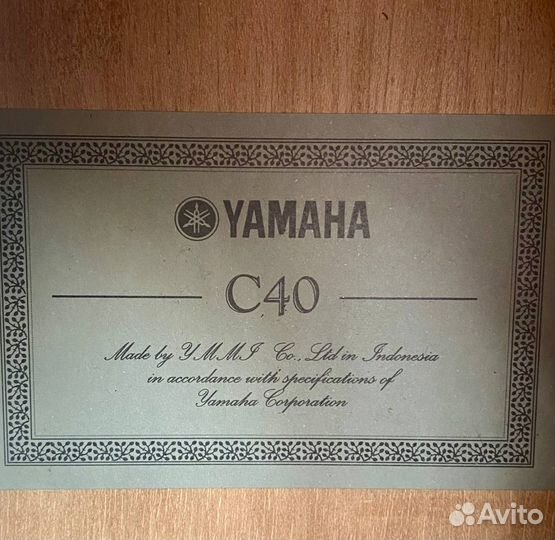 Классическая гитара Yamaha C40