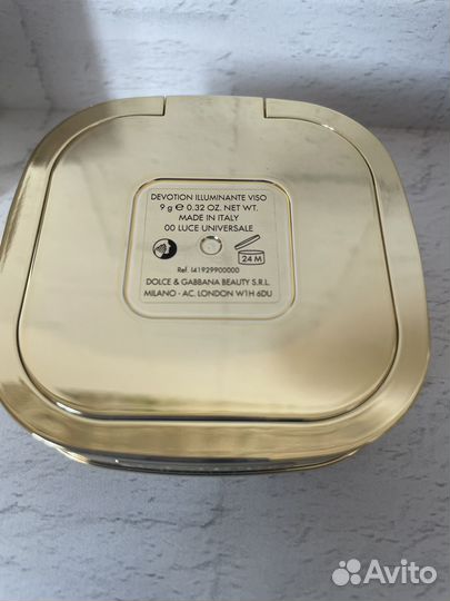 Dolce gabbana devotion хайлайтер