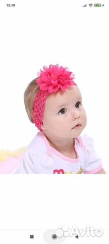 Повязка бант на голову для девочки