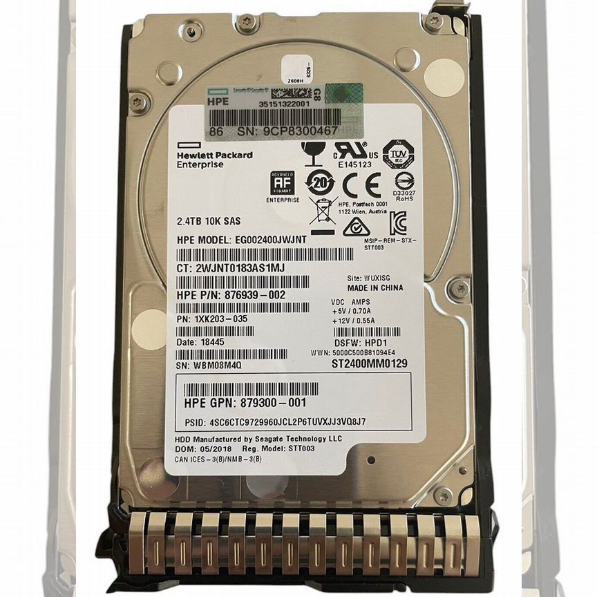[U1200] Жесткий Диск Hp Eg002400jwjnt 2,4tb 10500 Sas 2.5" U1200