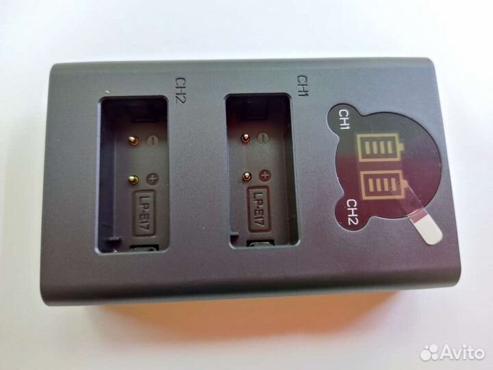 Зарядка для аккумулятора Canon LP-E17 двойная