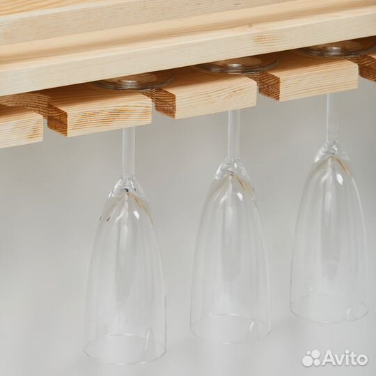 Винница деревянная, держатели для бокалов Varman