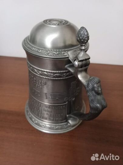 Кружка охота оловянная