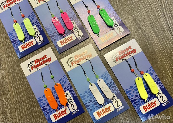 Блесна buler neon 2шт для ловли на море