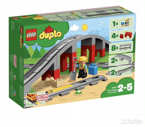 Lego Duplo 10872 Мост полный комплект