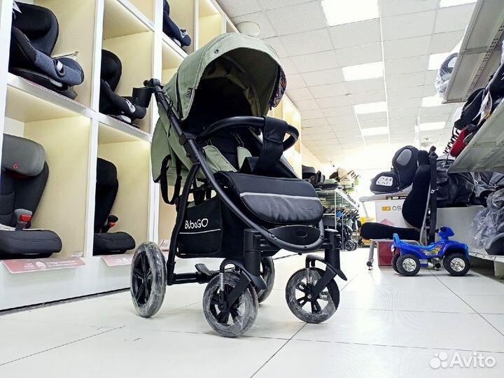 Коляска вездеход Bubago Cross Air Olive 2023