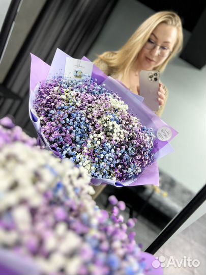 Гипсофила живые цветы букеты доставка