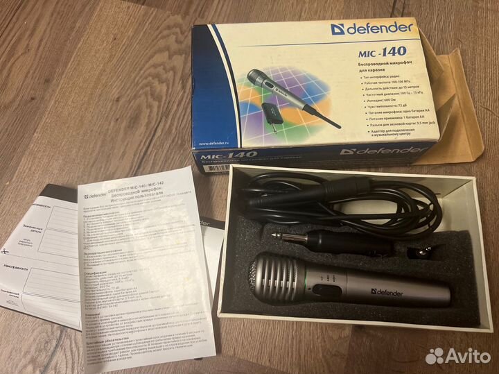 Радиомикрофон defender mic-140