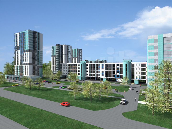 2-к. квартира, 67,3 м², 2/16 эт.