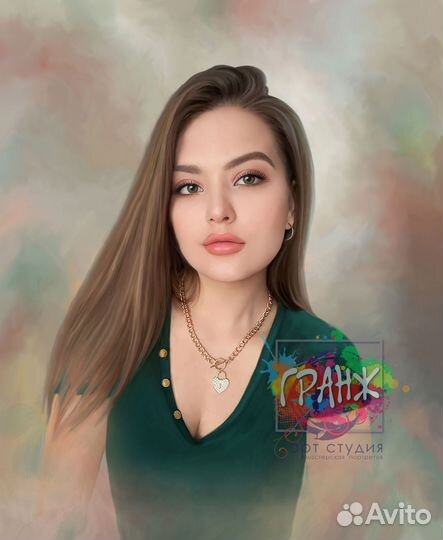 Портрет, картина на холсте по фото на подрамнике