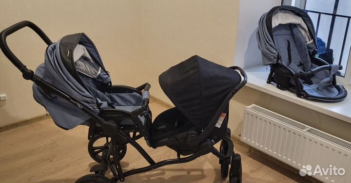 Коляска 3 в 1 бебето б42