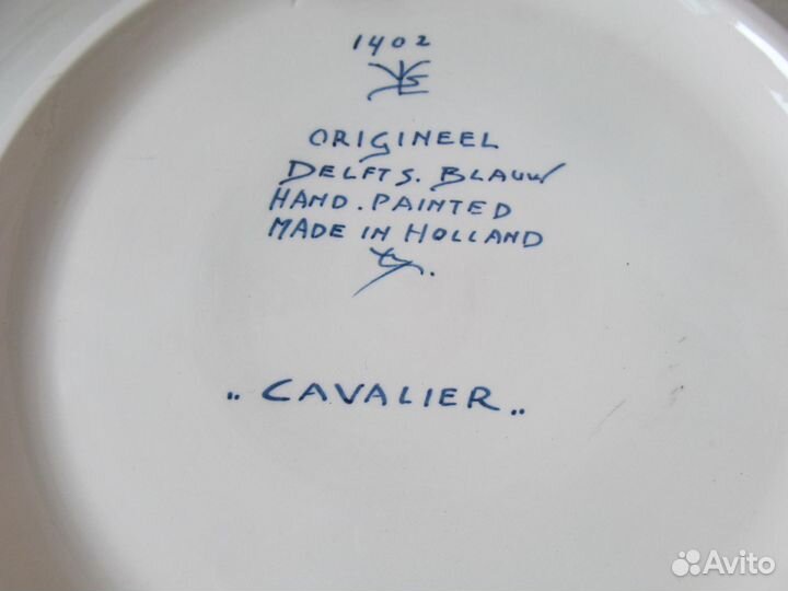 Тарелка дельфт Delft коллекционная