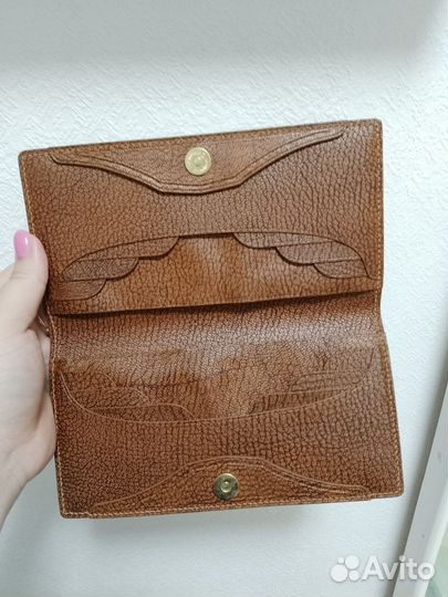 Кошелек из натуральной кожи козы