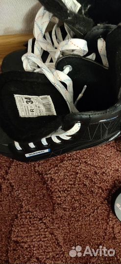 Коньки, сумка,клюшка