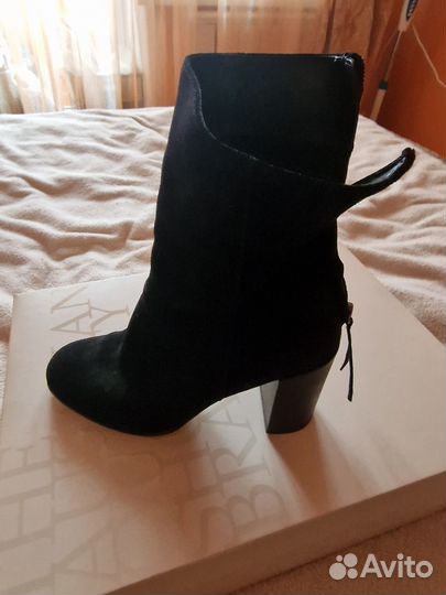 Ботильоны натуральная замша