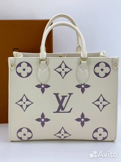 Сумка шопер Louis Vuitton LV натуральная кожа