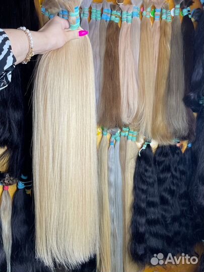 Волосы для наращивания блонд