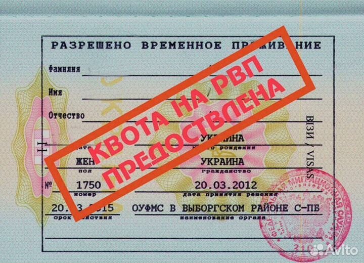 Оформление Рвп Внж Гражданство РФ Патент