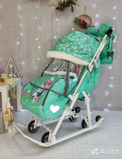 Детские санки коляска ника kids