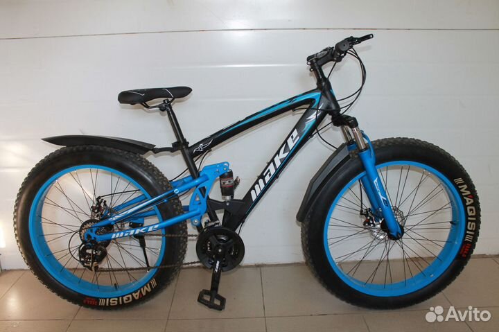 Fatbike чёоно-красный новый