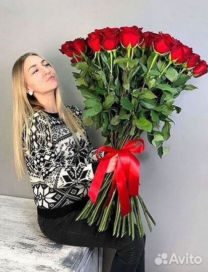 Высокие Розы Гиганты Доставка Круглосуточно