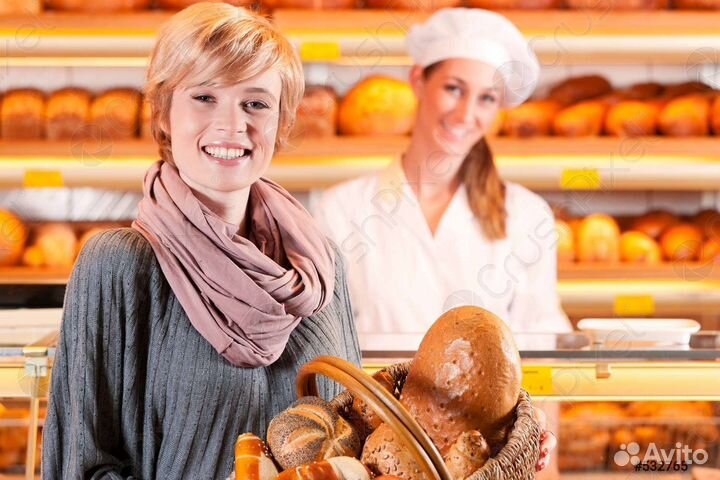 Продавец кассир в пекарню