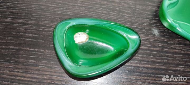 Пепельницы малахитовой стекло