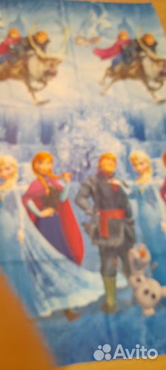 Шторы 2 шт и тюль Эльза и Анна