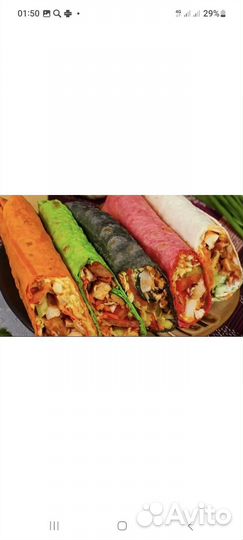 Лаваш для шаурмы, Мясо