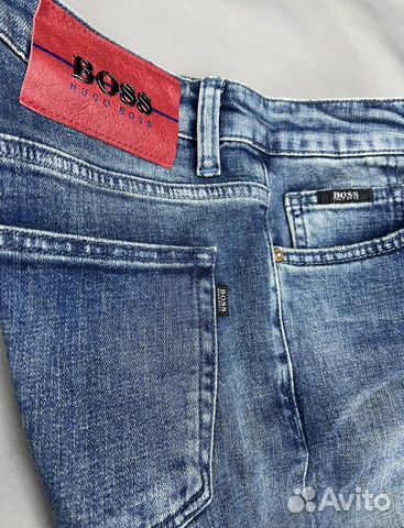 Мужские Оригинальные прямые джинсы hugo boss 2023 купить в Москве ...