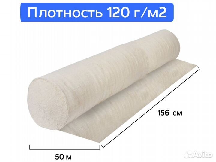 Неткол нетканое полотно в рулонах пл.120 г/м2