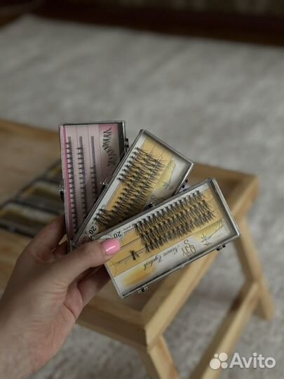 Накладные ресницы пучки