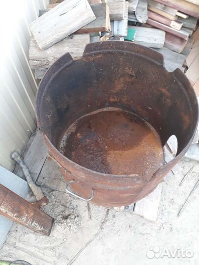 Буржуйка, печь под казан