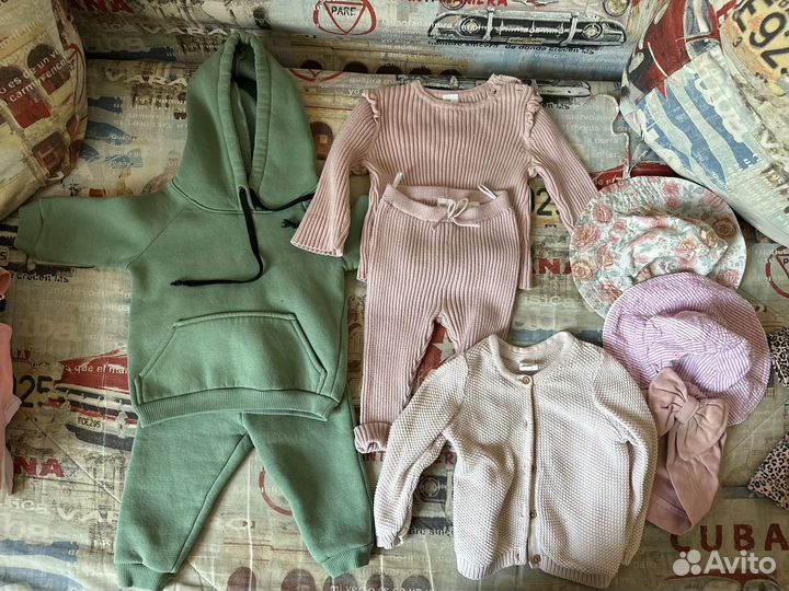 Вещи брендовые пакетом на девочку 68-74