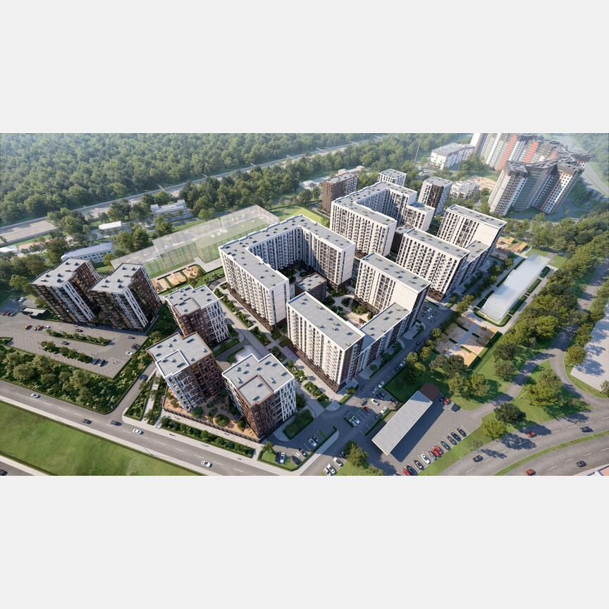 2-к. квартира, 63,9 м², 2/13 эт.