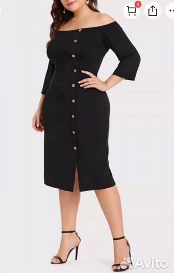 Платье plus size 52 размер