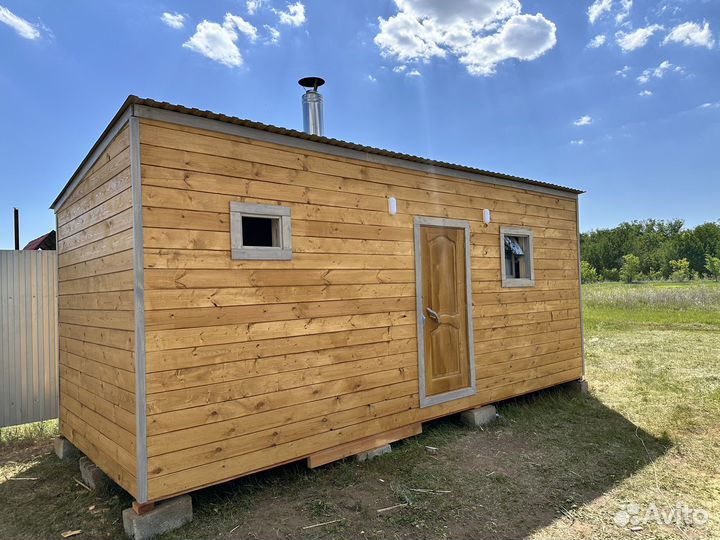 Каркасная баня 6x2.5
