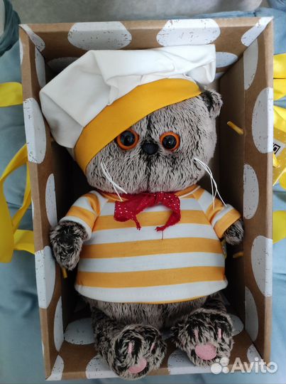 Кот басик мягкая игрушка новая