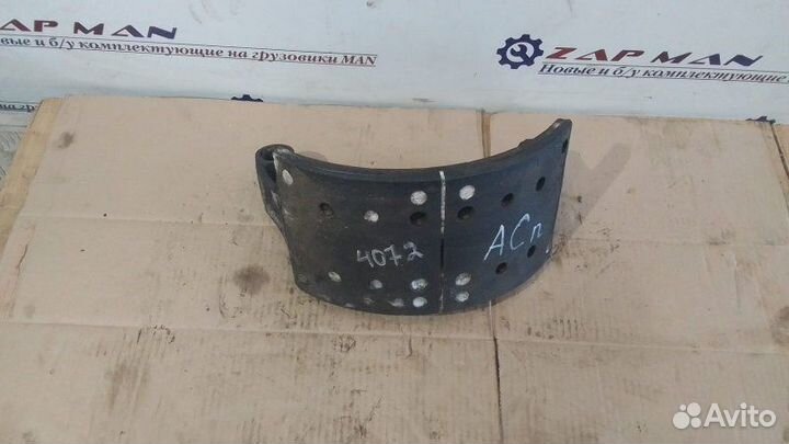 Колодка барабанного тормоза Man Tga