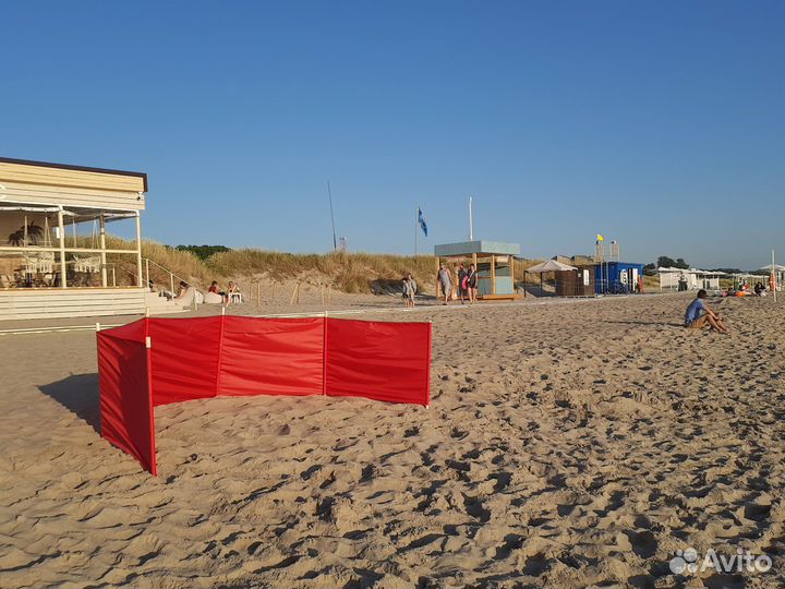 Пляжный забор-защита от ветра 