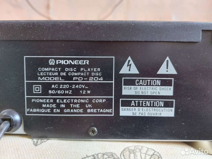 Видеомагнитофон pioneer pd 204