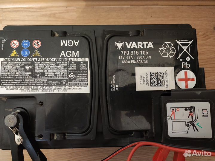 Аккумулятор VAG AGM Varta 7PO 915 105